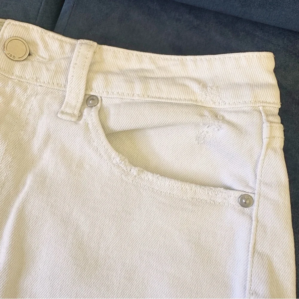 JBD Kayla High-Rise Side Slit Short White Large